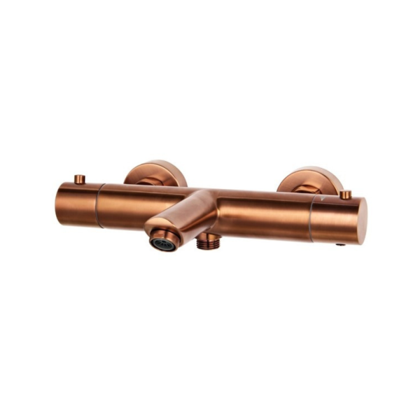 Badmengkraan opbouw thermostatisch rond rose goud