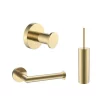 Toilet accessoire set goud geborsteld